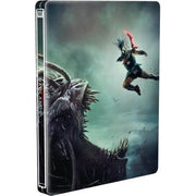 Predator Badlands 4K UHD Steelbook edition showing intense battle scene on remote planet