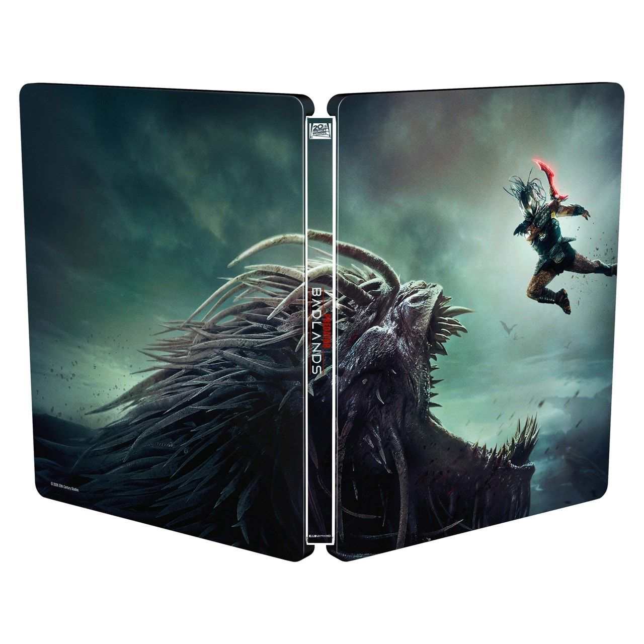 Predator: Badlands UK Steelbook 4K UHD and Blu-Ray with spot gloss finish on characters and matte background