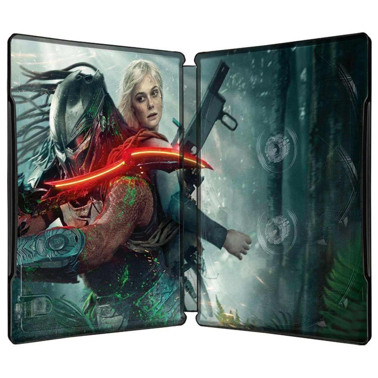 Predator: Badlands UK Steelbook 4K UHD and Blu-Ray with spot gloss finish on character and monster