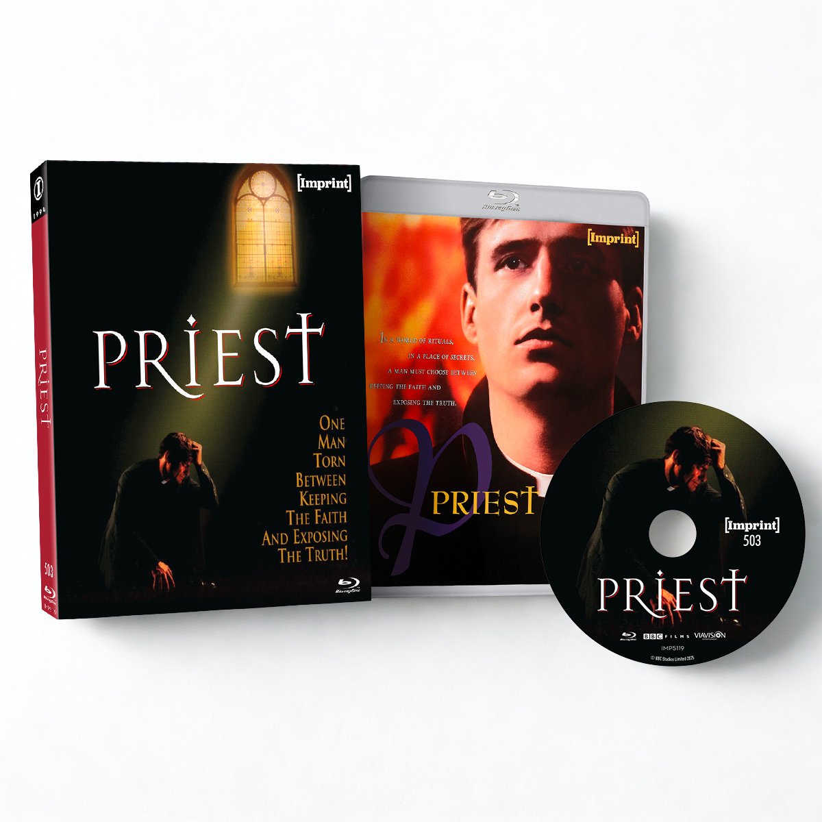 Priest 1994 Blu-ray with limited edition slipcover and disc by Imprint Films, region free release