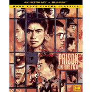 Prison on Fire 1 & 2 4K UHD and Blu-Ray Hong Kong Cinema Classics cover with illustrated characters behind prison bars