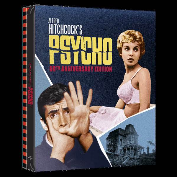 Psycho 60th Anniversary 4K UHD Blu-Ray steelbook limited edition with full slip, booklet, art cards, and extras.