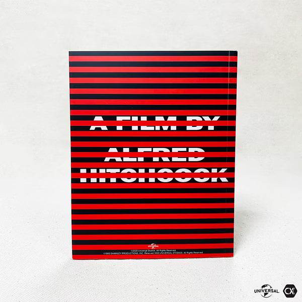 Psycho 60th Anniversary 4K UHD and Blu-Ray limited edition steelbook with full slip, booklet, art cards, and exclusive extras