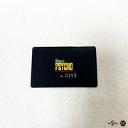 Psycho 60th Anniversary exclusive numbered card with black background and yellow Psycho logo