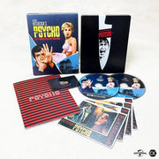 Psycho 60th Anniversary 4K UHD and Blu-Ray limited edition with steelbook, booklet, art cards, and exclusive extras