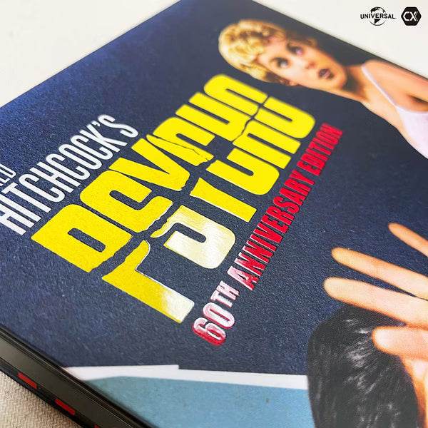 Psycho 60th Anniversary 4K UHD Blu-Ray steelbook limited edition with full slip, booklet, art cards, and exclusive extras