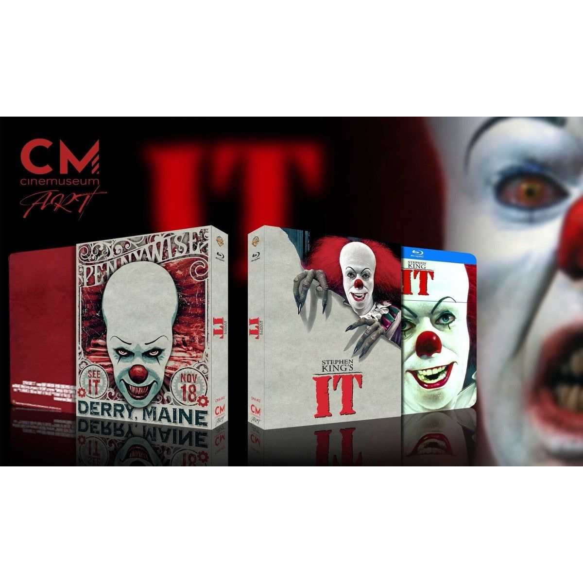 Limited edition IT (1990) Blu-Ray lenticular full slip SteelBook with collectible artwork and bonus features