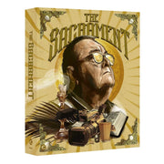 The Sacrament Limited Edition Blu-Ray with rigid slipcase and extras featuring illustrated cover art and film memorabilia
