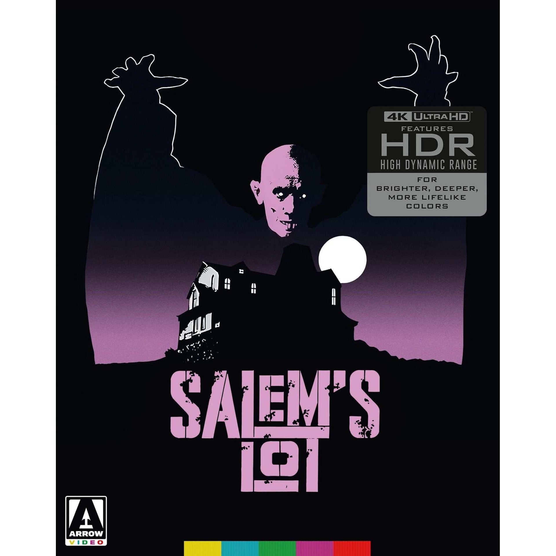 Salem's Lot 4K UHD limited edition cover with vampire silhouette and haunted house illustration