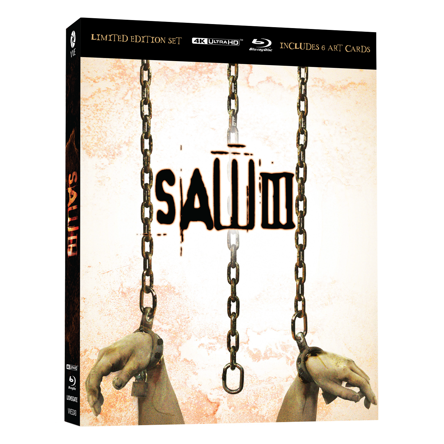 Saw III 2006 limited edition 4K UHD Blu-ray with 3D lenticular hardcase and art cards box set