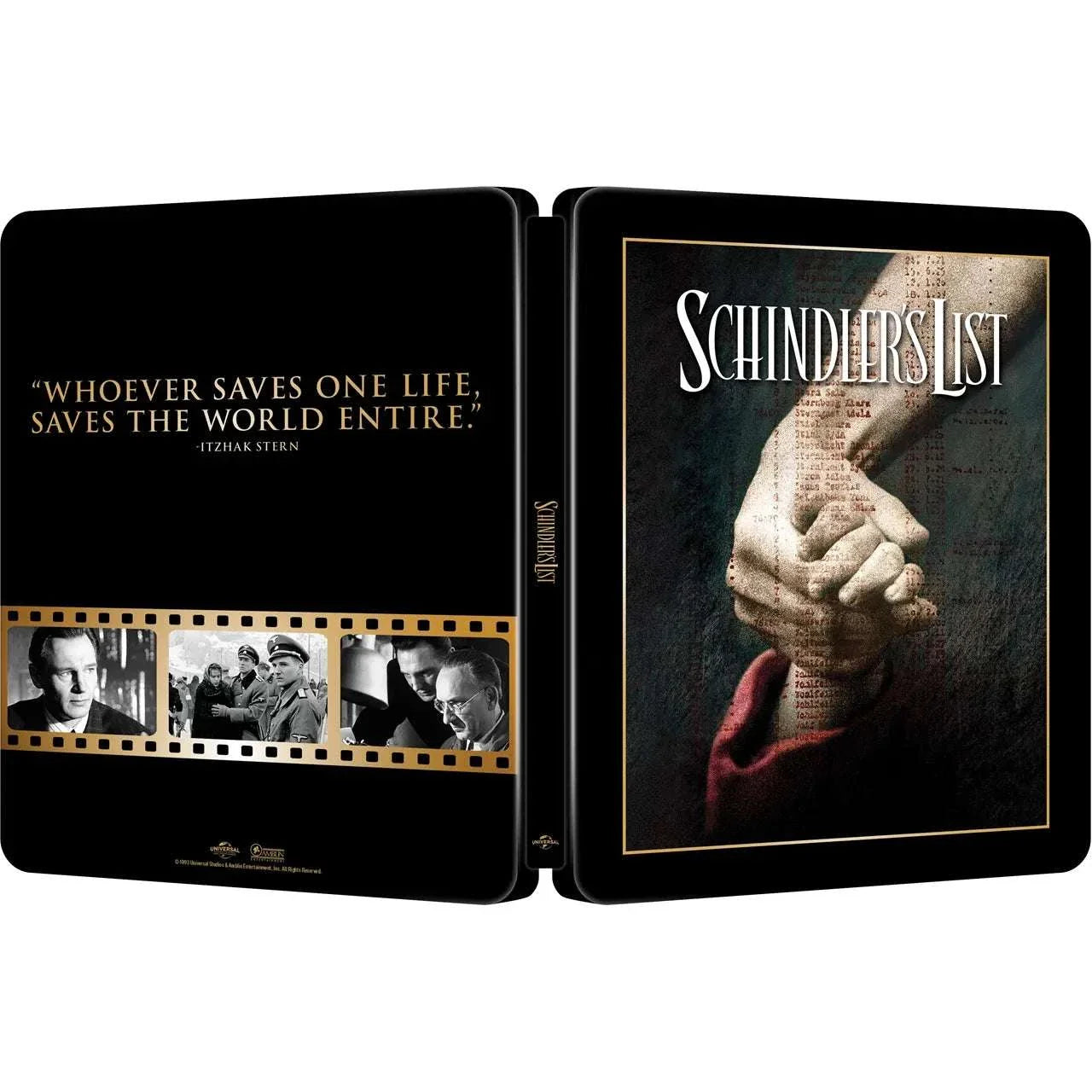 Schindler's List limited edition 4K UHD steelbook theatrical poster pre-order