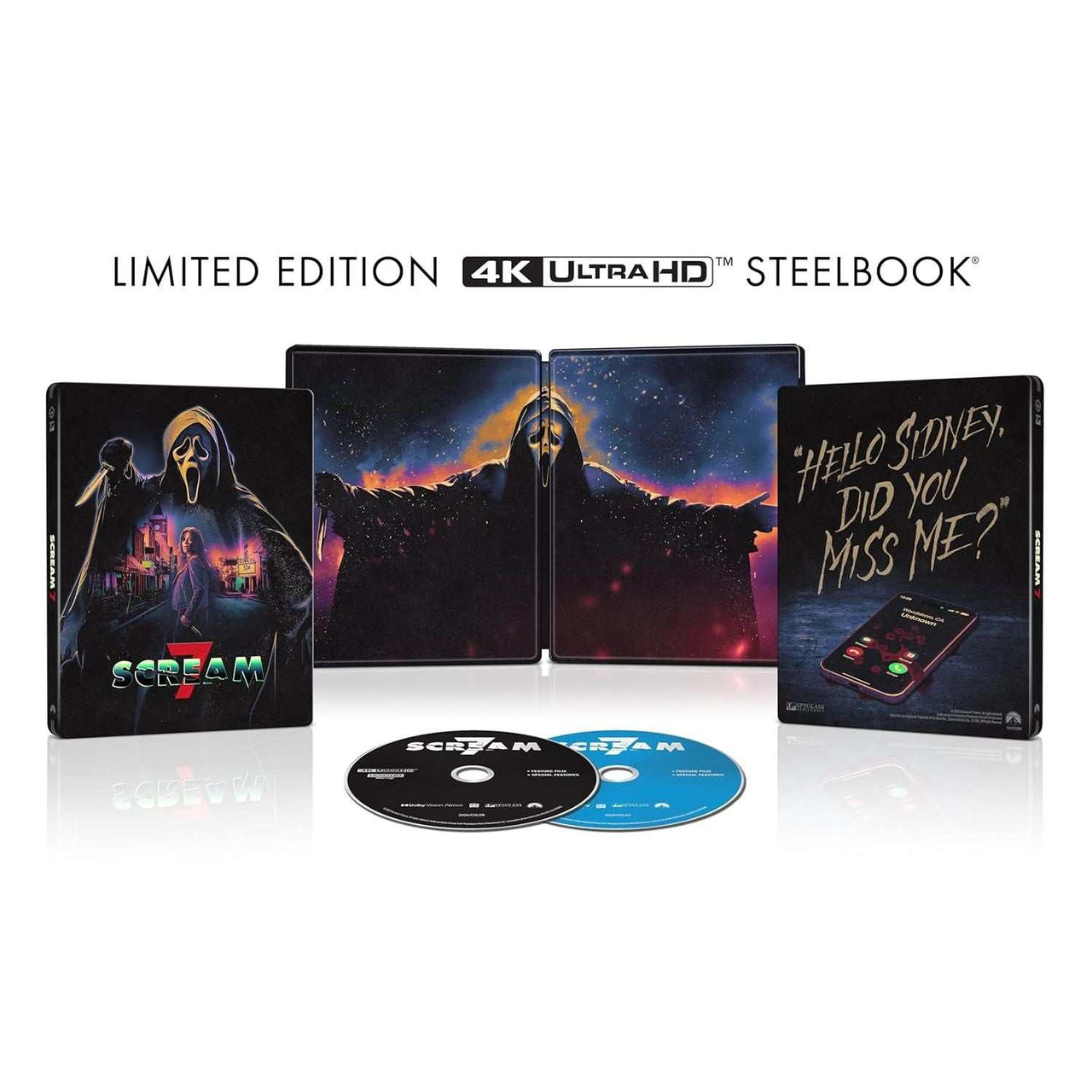 Scream 7 Limited Edition Steelbook 4K UHD Blu-Ray pre-order Paramount US