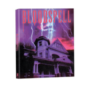 Shoestring Slashers Part II 3-disc Blu-ray box set featuring Bloodspell with horror house and lightning cover art