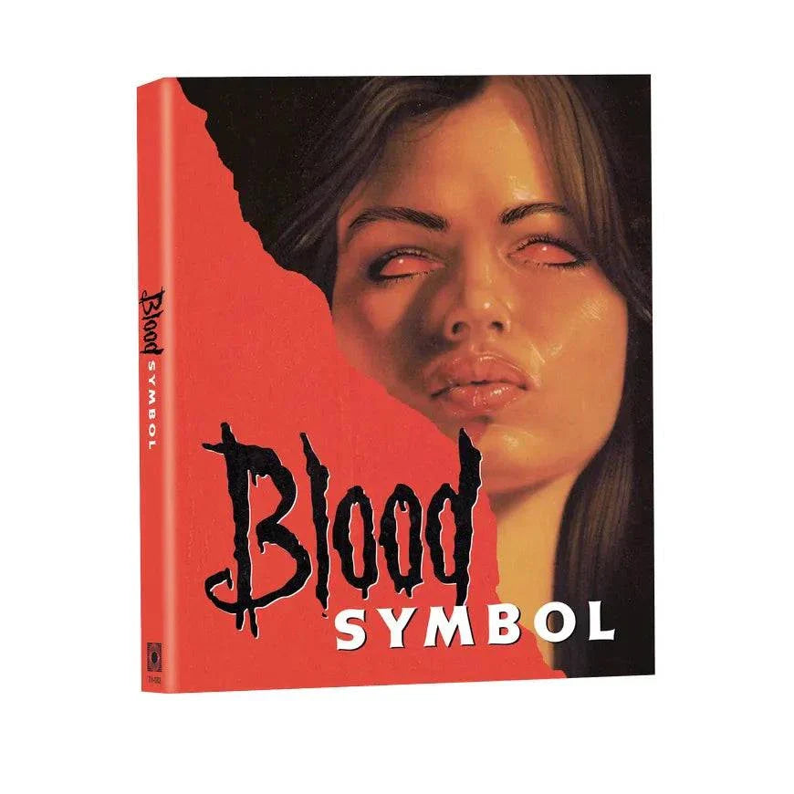 Shoestring Slashers Part II 3-disc Blu-ray box set featuring Blood Symbol horror film cover art with eerie woman and red background