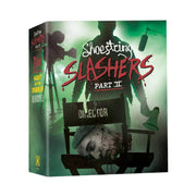Shoestring Slashers Part II 3-disc Blu-ray box set featuring Bloodspell, Night of the Dribbler, and Blood Symbol horror films with special features and restored transfers