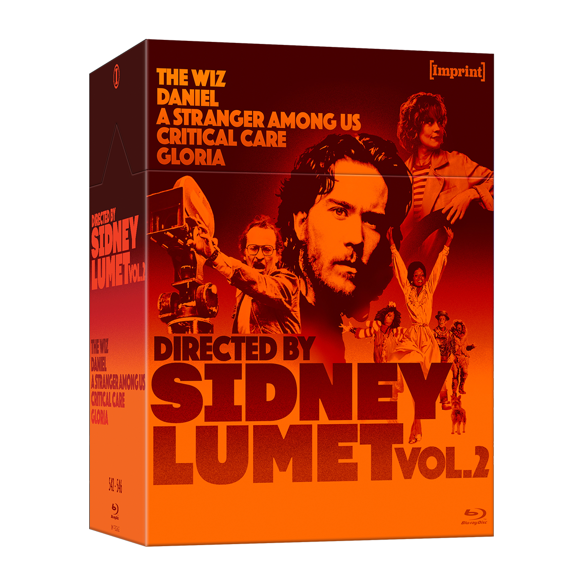 Directed By Sidney Lumet Volume Two 5-disc Blu-ray box set with films The Wiz, Daniel, A Stranger Among Us, Critical Care, Gloria