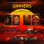 Sinners Double Lenticular - A Steelbook 4K UHD and Blu-Ray with exclusive lenticular design and glossy finish