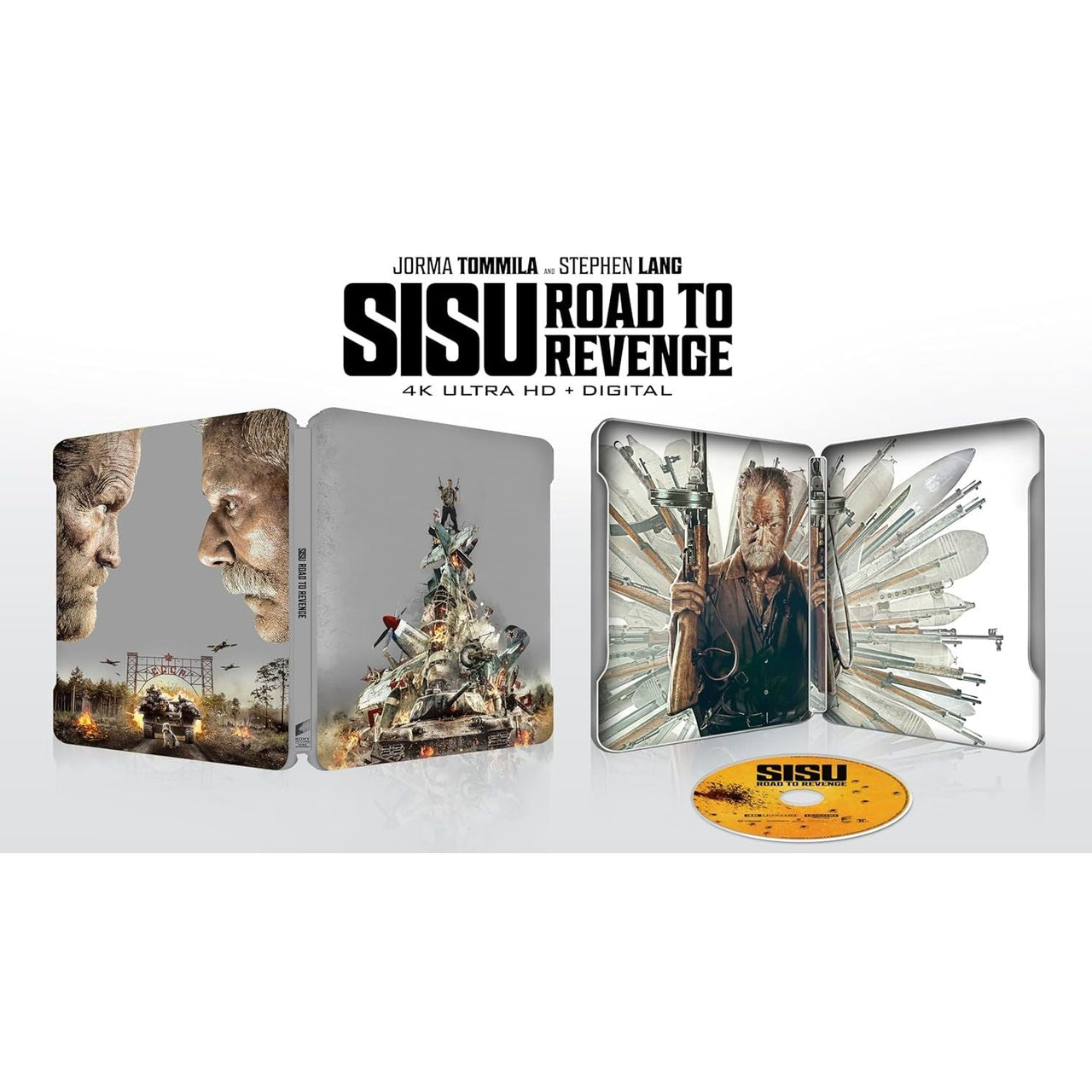 Sisu Road to Revenge 4K UHD steelbook edition with digital copy and exclusive artwork