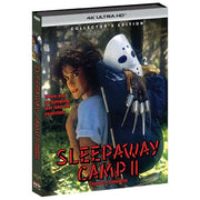 Sleepaway Camp II: Unhappy Campers Collector's Edition 4K UHD with limited edition slipcover.