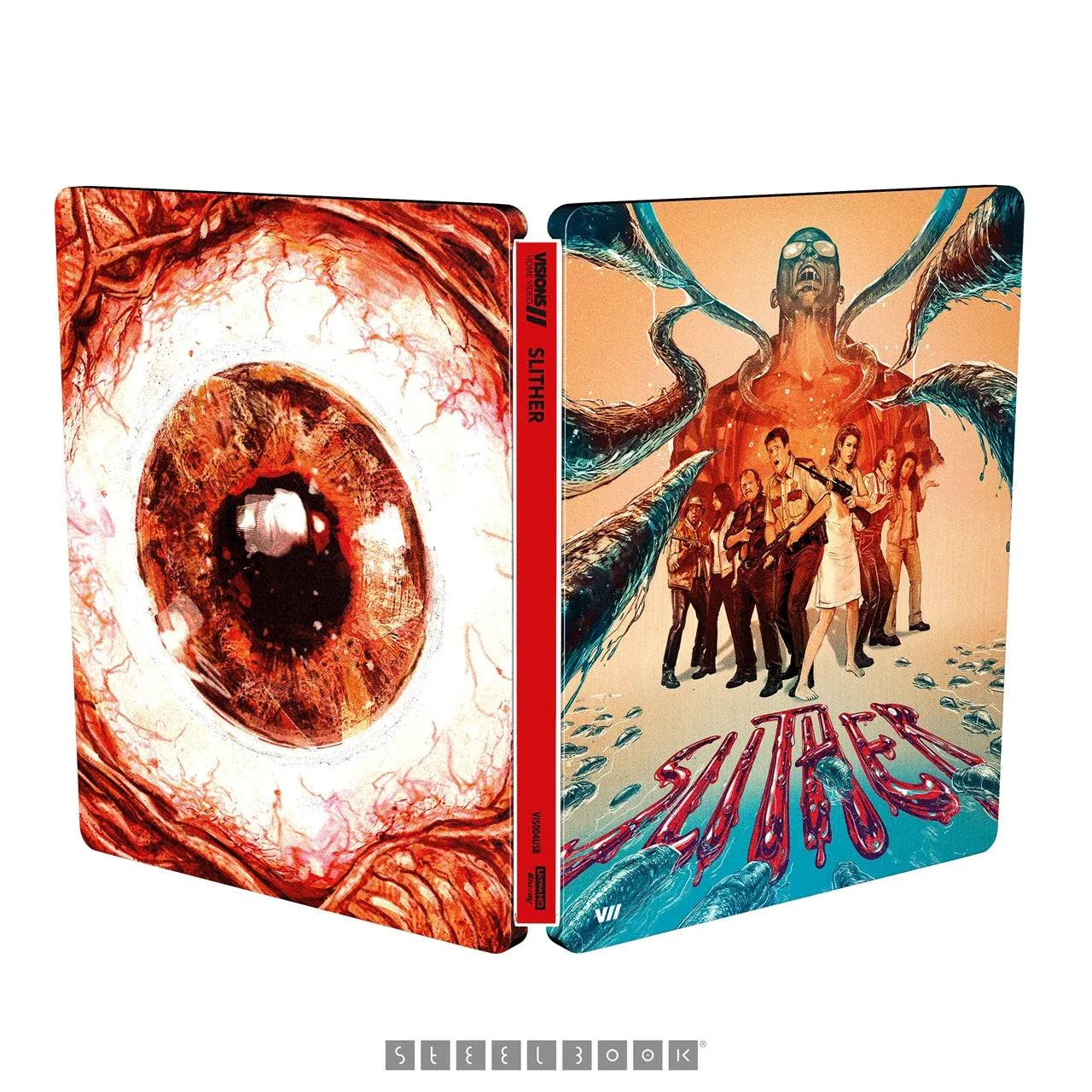 Slither Limited Edition Steelbook 4K UHD and Blu-Ray pre-order with exclusive artwork and collectible poster