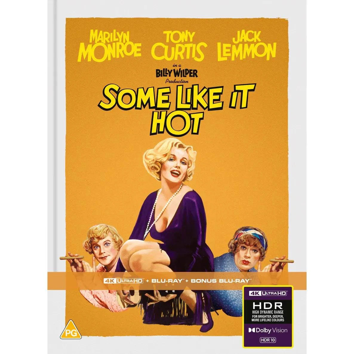 Some Like It Hot limited edition 4K UHD Blu-ray mediabook with bonus features and region B code