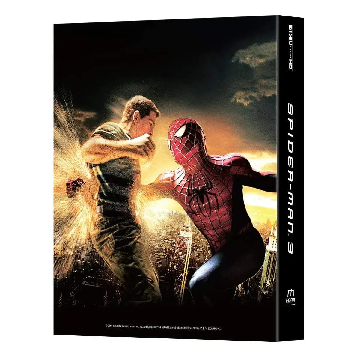 Spider-Man 3 2007 double lenticular steelbook 4K UHD and Blu-Ray pre-order cover art