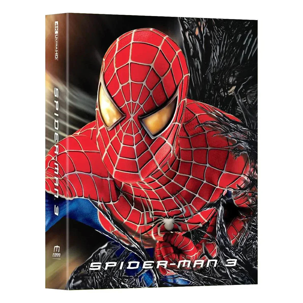 Spider-Man 3 2007 Full Slip Steelbook 4K UHD Blu-Ray pre-order cover with exclusive design and extras