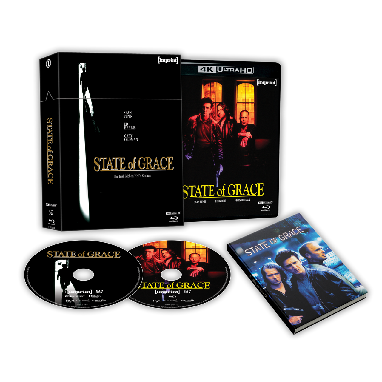 PRE-ORDER: State Of Grace (1990) 4K UHD + Blu-Ray Limited Edition Hardbox + Hardback Booklet (Imprint Films) [REGION FREE]