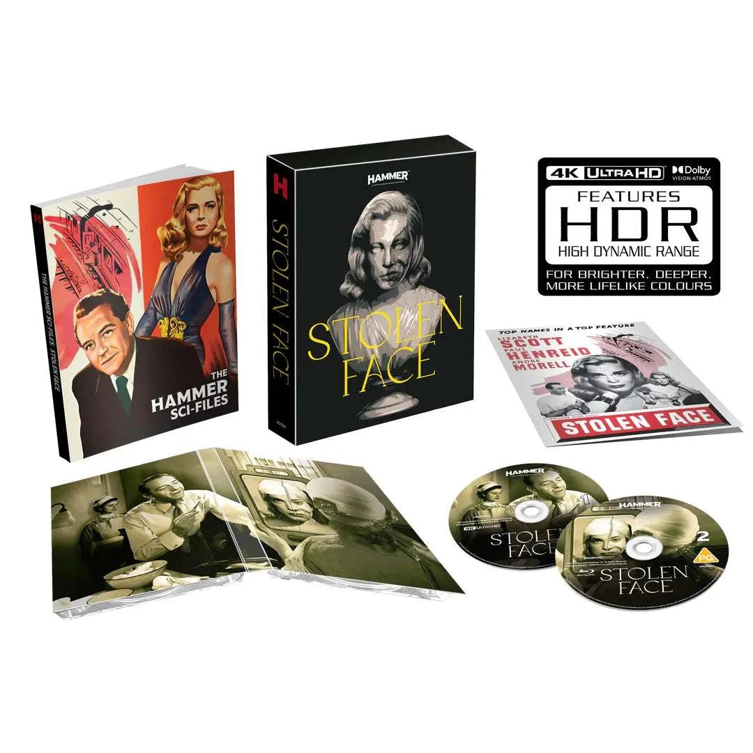 Stolen Face Limited Collectors Edition 4K Ultra HD and Blu-Ray set with booklet and rigid slipcase by Hammer Films