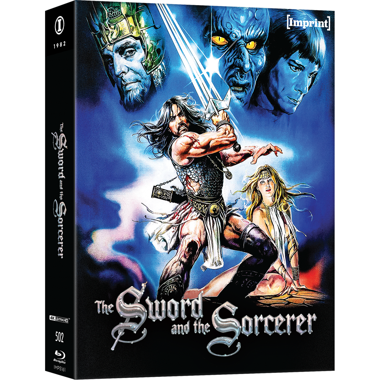 The Sword and the Sorcerer 1982 4K UHD Blu-ray limited edition steelbook with 3D lenticular hardcase and poster