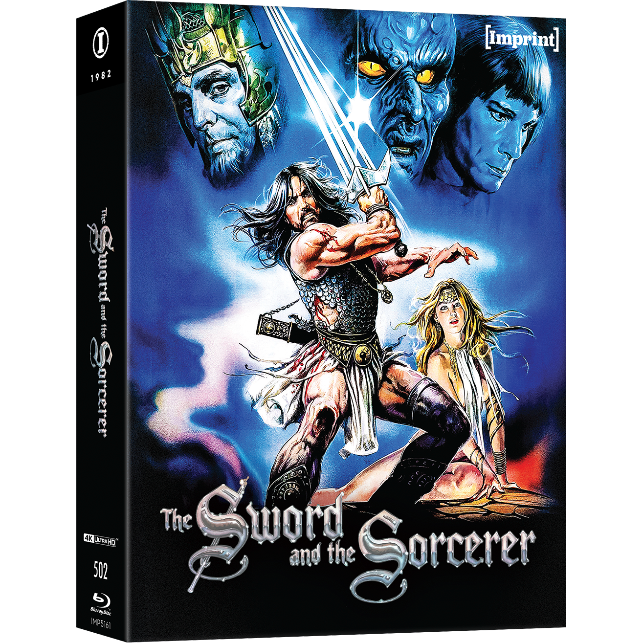The Sword and the Sorcerer 1982 4K UHD Blu-ray limited edition steelbook with 3D lenticular hardcase and poster