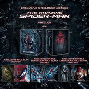 The Amazing Spider-Man exclusive steelbook 4K UHD and Blu-Ray pre-order box set with lenticular covers and collectible inserts