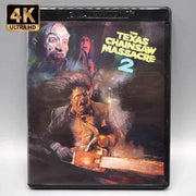 Vinegar Syndrome The Texas Chainsaw Massacre 2 4K UHD Blu-ray limited edition variant slipcover cover art