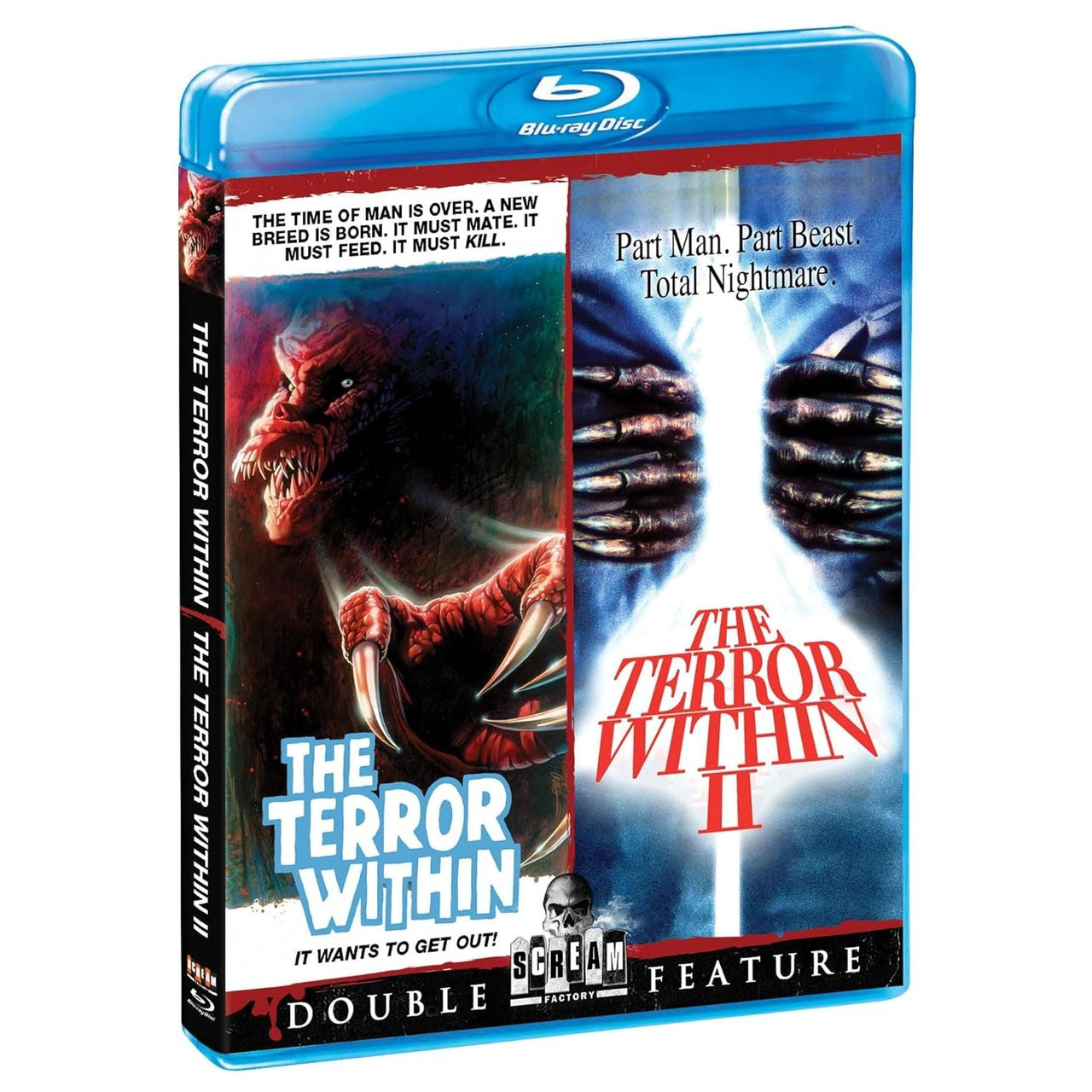 The Terror Within and The Terror Within II Blu-Ray double feature pre-order cover by Scream Factory