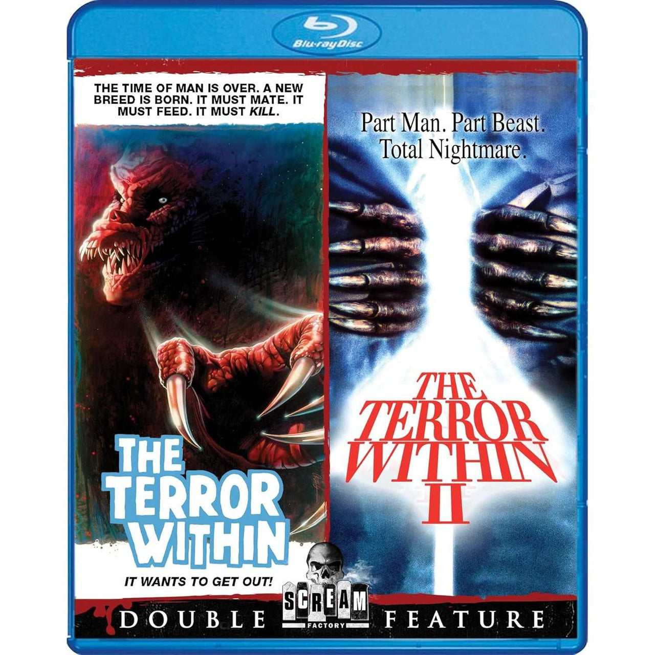 The Terror Within and The Terror Within II Blu-Ray double feature pre-order cover by Scream Factory