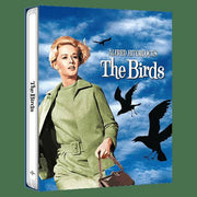 The Birds 4K UHD limited edition steelbook with full slip, poster, and exclusive booklet packaging