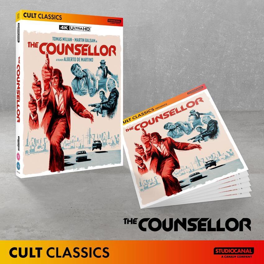 PRE-ORDER: The Counsellor (1973) 4K UHD w/ Slipcover + Booklet (StudioCanal UK)