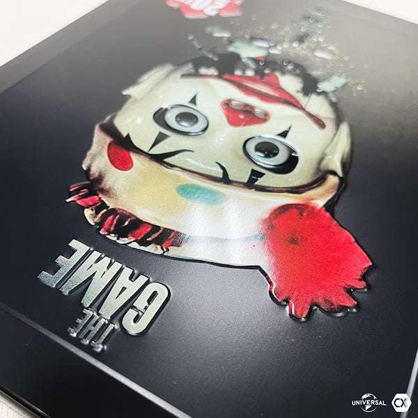 The Game Blu-Ray limited edition steelbook with full slip cover and art cards featuring clown design