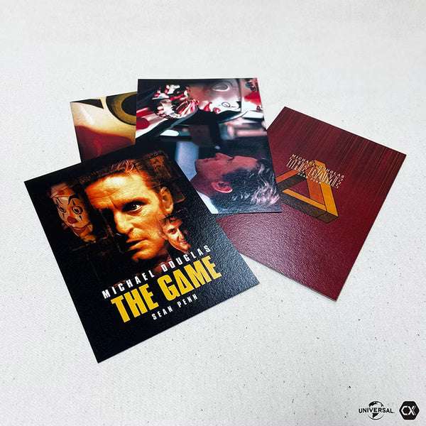 The Game Blu-Ray limited edition steelbook with full slip cover and four double-sided movie still cards