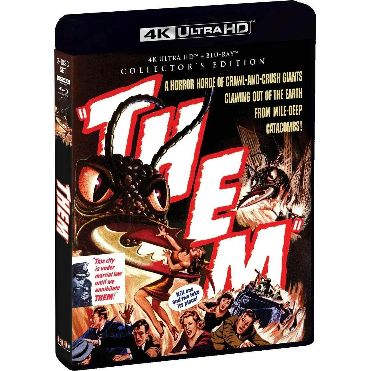 Collector's Edition 4K UHD and Blu-Ray pre-order for sci-fi classic Them! with slipcover from Scream Factory