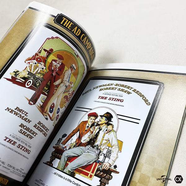 The Sting 4K UHD limited edition booklet featuring vintage film artwork and actor portraits