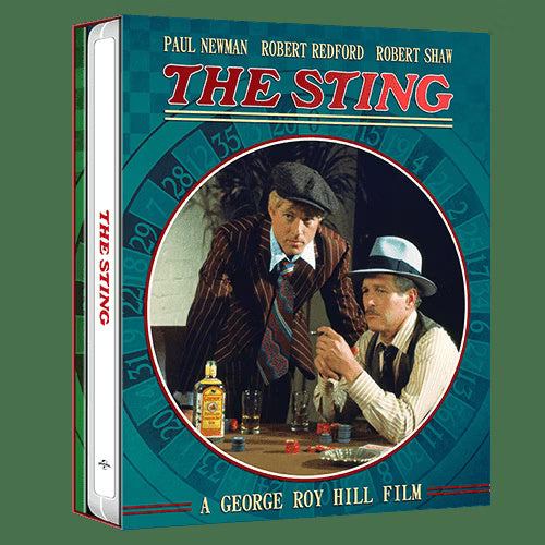 The Sting 4K UHD limited edition steelbook with full slip, booklet, movie stills, and poster