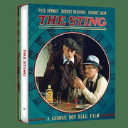 The Sting 4K UHD limited edition steelbook with full slip, booklet, movie stills, and poster