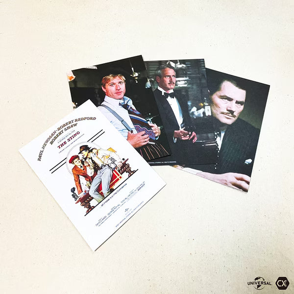 The Sting 4K UHD collector's edition with steelbook, booklet, poster, and movie stills cards