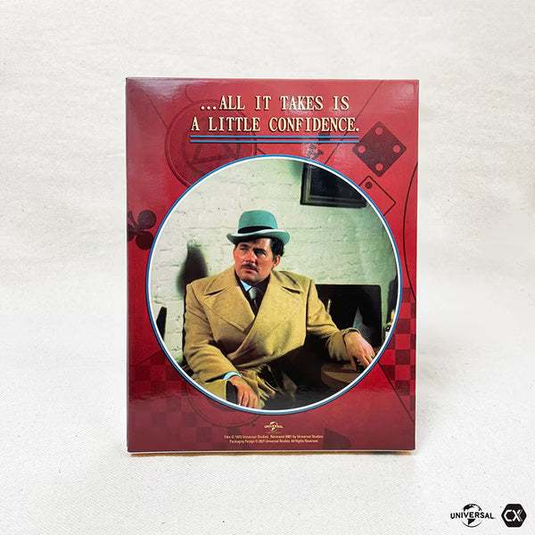 The Sting 4K UHD limited edition with steelbook and extras packaging featuring a vintage movie scene and tagline