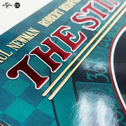 The Sting 4K UHD Blu-Ray limited edition full slip steelbook with glossy finish and red bronzing close-up cover detail