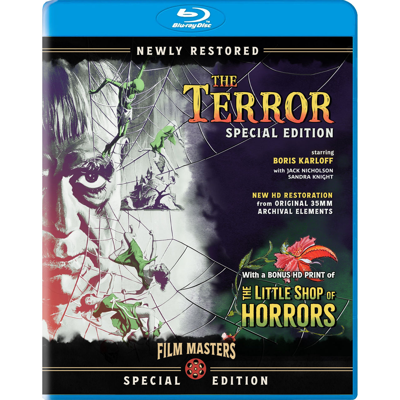 PRE-ORDER: The Terror (1963) & Little Shop Of Horrors (1960) (Special Edition) Blu-Ray w/ Booklet [Film Masters]