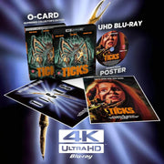 Ticks Limited Edition 4K Ultra HD Blu-ray with slipcover, double-sided poster, and collector's O-card.