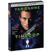 Timecop (1994) 4K UHD + Blu-Ray with Limited Edition Slipcover featuring Van Damme.