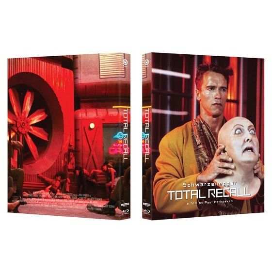 Total Recall limited edition 4K UHD and Blu-Ray digipack full slip cover
